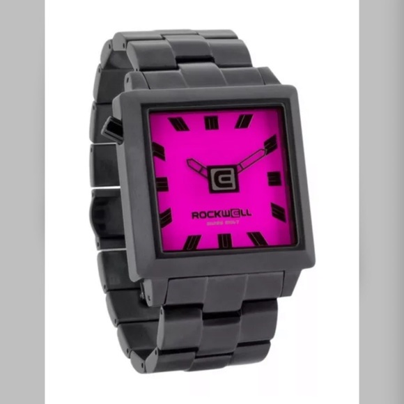 Rockwell 40mm2 gunmetal/pink watch